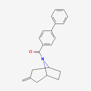 [1,1'-biphenyl]-4-yl((1R,5S)-3-methylene-8-azabicyclo[3.2.1]octan-8-yl)methanone