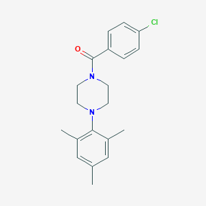 molecular formula C20H23ClN2O B288562 1-(4-Chlorobenzoyl)-4-mesitylpiperazine 