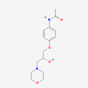 molecular formula C15H22N2O4 B2885646 N-[4-(2-羟基-3-吗啉-4-基丙氧基)苯基]乙酰胺 CAS No. 613655-66-6