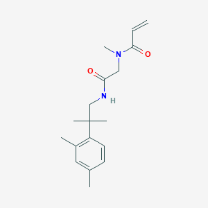 molecular formula C18H26N2O2 B2885654 N-[2-[[2-(2,4-Dimethylphenyl)-2-methylpropyl]amino]-2-oxoethyl]-N-methylprop-2-enamide CAS No. 2201360-35-0