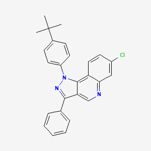 molecular formula C26H22ClN3 B2885659 1-(4-tert-butylphenyl)-7-chloro-3-phenyl-1H-pyrazolo[4,3-c]quinoline CAS No. 901265-82-5