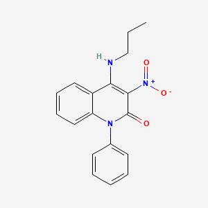 3-nitro-1-phenyl-4-(propylamino)quinolin-2(1H)-one