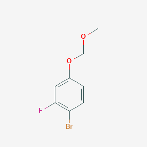 molecular formula C8H8BrFO2 B2885672 1-溴-2-氟-4-(甲氧基甲氧基)苯 CAS No. 1054314-58-7