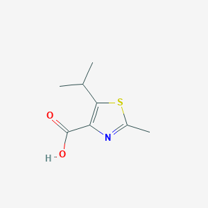 molecular formula C8H11NO2S B2885680 5-Isopropyl-2-methylthiazole-4-carboxylic acid CAS No. 137267-48-2
