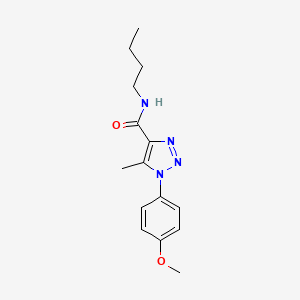 molecular formula C15H20N4O2 B2885702 N-丁基-1-(4-甲氧基苯基)-5-甲基-1H-1,2,3-三唑-4-甲酰胺 CAS No. 924820-11-1