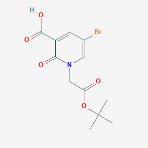5-Bromo-1-[2-(tert-butoxy)-2-oxoethyl]-2-oxo-1,2-dihydropyridine-3-carboxylic acid