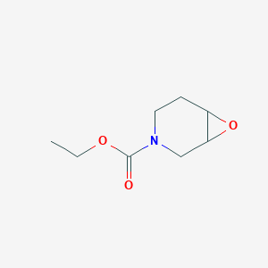 molecular formula C8H13NO3 B2885711 Ethyl 7-oxa-3-azabicyclo[4.1.0]heptane-3-carboxylate CAS No. 66643-45-6
