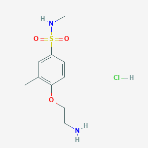 4-(2-aminoethoxy)-N,3-dimethylbenzene-1-sulfonamide hydrochloride
