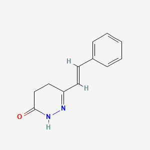molecular formula C12H12N2O B2885721 6-styryl-4,5-dihydro-3(2H)-pyridazinone CAS No. 83516-68-1