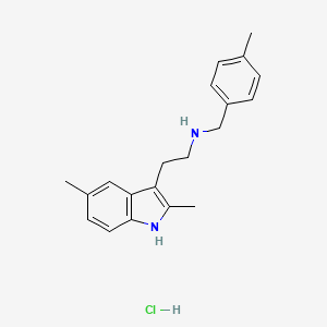 2-(2,5-dimethyl-1H-indol-3-yl)-N-(4-methylbenzyl)ethanamine hydrochloride