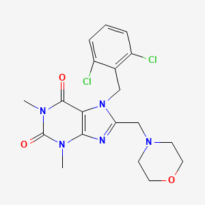 7-[(2,6-Dichlorophenyl)methyl]-1,3-dimethyl-8-(morpholin-4-ylmethyl)purine-2,6-dione