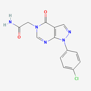 2-[1-(4-Chlorophenyl)-4-oxopyrazolo[3,4-d]pyrimidin-5-yl]acetamide