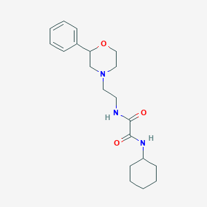 N1-cyclohexyl-N2-(2-(2-phenylmorpholino)ethyl)oxalamide