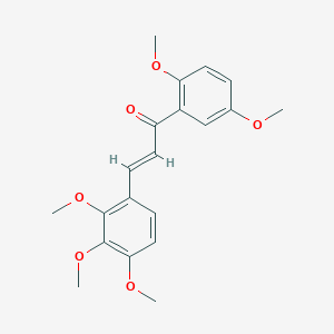 molecular formula C20H22O6 B2885738 (2E)-1-(2,5-dimethoxyphenyl)-3-(2,3,4-trimethoxyphenyl)prop-2-en-1-one CAS No. 356543-06-1