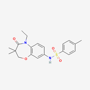 N-(5-ethyl-3,3-dimethyl-4-oxo-2,3,4,5-tetrahydrobenzo[b][1,4]oxazepin-8-yl)-4-methylbenzenesulfonamide