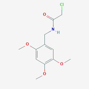 molecular formula C12H16ClNO4 B2885751 2-chloro-N-(2,4,5-trimethoxybenzyl)acetamide CAS No. 873977-29-8
