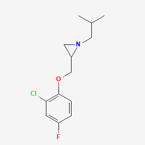 2-[(2-Chloro-4-fluorophenoxy)methyl]-1-(2-methylpropyl)aziridine