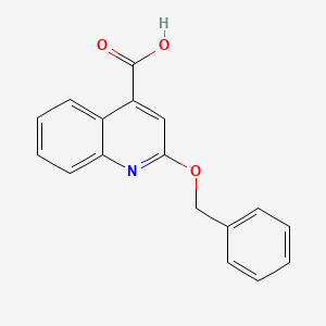 molecular formula C17H13NO3 B2885781 2-(Benzyloxy)quinoline-4-carboxylic acid CAS No. 233693-43-1