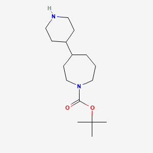 molecular formula C16H30N2O2 B2885797 叔丁基 4-(哌啶-4-基)氮杂环庚烷-1-羧酸酯 CAS No. 2126177-93-1