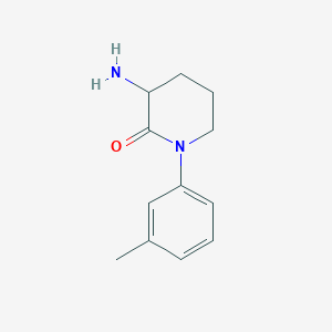 3-Amino-1-(3-methylphenyl)piperidin-2-one