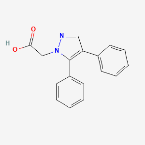 molecular formula C17H14N2O2 B2885823 (4,5-Diphenyl-1h-pyrazol-1-yl)acetic acid CAS No. 24301-67-5