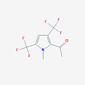 1-[1-methyl-3,5-bis(trifluoromethyl)-1H-pyrrol-2-yl]ethan-1-one