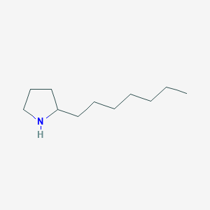 molecular formula C11H23N B2885849 2-Heptylpyrrolidine CAS No. 95018-43-2