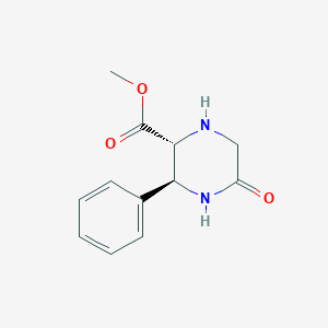 molecular formula C12H14N2O3 B2885850 Methyl (2R,3S)-5-oxo-3-phenylpiperazine-2-carboxylate CAS No. 2305184-92-1