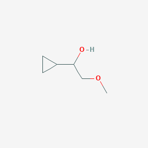 molecular formula C6H12O2 B2885872 1-Cyclopropyl-2-methoxyethan-1-ol CAS No. 1340053-94-2