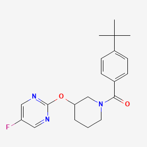 (4-(Tert-butyl)phenyl)(3-((5-fluoropyrimidin-2-yl)oxy)piperidin-1-yl)methanone