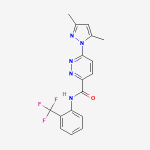 6-(3,5-dimethyl-1H-pyrazol-1-yl)-N-(2-(trifluoromethyl)phenyl)pyridazine-3-carboxamide