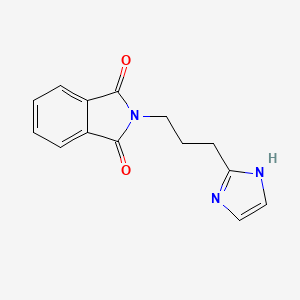 molecular formula C14H13N3O2 B2885899 2-[3-(1H-Imidazol-2-yl)propyl]-1H-isoindole-1,3(2H)-dione CAS No. 92742-09-1