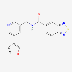 N-((5-(furan-3-yl)pyridin-3-yl)methyl)benzo[c][1,2,5]thiadiazole-5-carboxamide