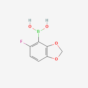 molecular formula C7H6BFO4 B2885902 (5-Fluoro-1,3-benzodioxol-4-yl)boronic acid CAS No. 2428622-02-8