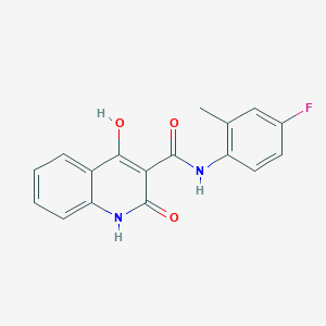 molecular formula C17H13FN2O3 B2885903 N-(4-fluoro-2-methylphenyl)-4-hydroxy-2-oxo-1,2-dihydroquinoline-3-carboxamide CAS No. 941949-64-0
