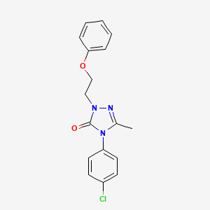4-(4-chlorophenyl)-5-methyl-2-(2-phenoxyethyl)-2,4-dihydro-3H-1,2,4-triazol-3-one