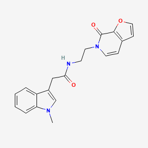 2-(1-methyl-1H-indol-3-yl)-N-(2-(7-oxofuro[2,3-c]pyridin-6(7H)-yl)ethyl)acetamide