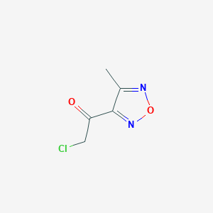 molecular formula C5H5ClN2O2 B2885927 2-Chloro-1-(4-methyl-1,2,5-oxadiazol-3-yl)ethan-1-one CAS No. 1909316-79-5