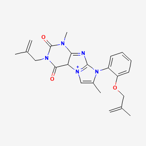 1,7-dimethyl-3-(2-methylprop-2-en-1-yl)-8-{2-[(2-methylprop-2-en-1-yl)oxy]phenyl}-1H,2H,3H,4H,8H-imidazo[1,2-g]purine-2,4-dione