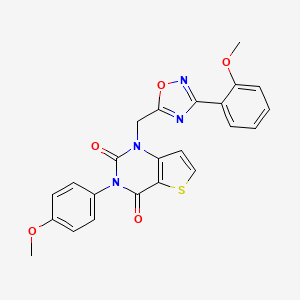 4-(4-ethyl-3-oxo-3,4-dihydropyrido[2,3-b]pyrazin-2-yl)-N-(2-fluorophenyl)benzamide