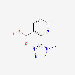 molecular formula C9H8N4O2 B2885946 2-(4-Methyl-1,2,4-triazol-3-yl)pyridine-3-carboxylic acid CAS No. 2377035-21-5
