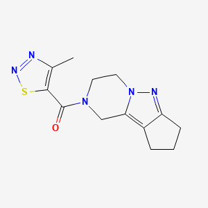 (4-methyl-1,2,3-thiadiazol-5-yl)(3,4,8,9-tetrahydro-1H-cyclopenta[3,4]pyrazolo[1,5-a]pyrazin-2(7H)-yl)methanone