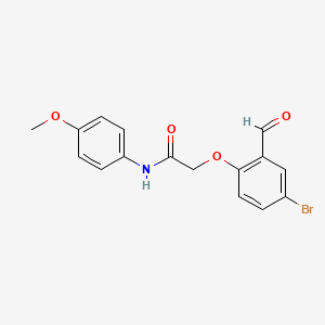 2-(4-bromo-2-formylphenoxy)-N-(4-methoxyphenyl)acetamide