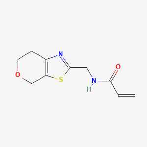 N-(6,7-Dihydro-4H-pyrano[4,3-d][1,3]thiazol-2-ylmethyl)prop-2-enamide