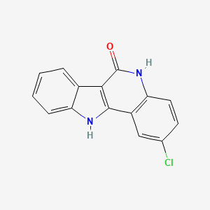 molecular formula C15H9ClN2O B2885983 2-氯-11H-吲哚并[3,2-c]喹啉-6-醇 CAS No. 483995-48-8