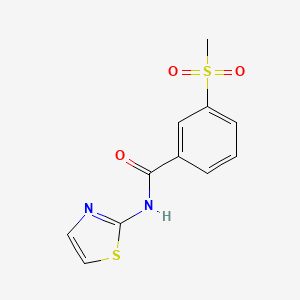 3-methylsulfonyl-N-(1,3-thiazol-2-yl)benzamide