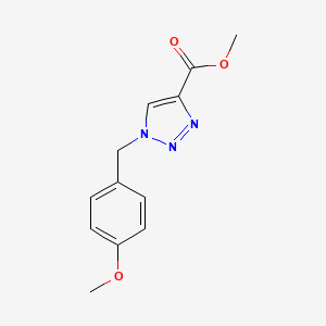 molecular formula C12H13N3O3 B2885986 methyl 1-(4-methoxybenzyl)-1H-1,2,3-triazole-4-carboxylate CAS No. 141072-06-2