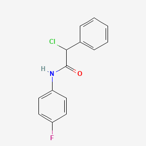 molecular formula C14H11ClFNO B2886005 2-chloro-N-(4-fluorophenyl)-2-phenylacetamide CAS No. 401582-15-8