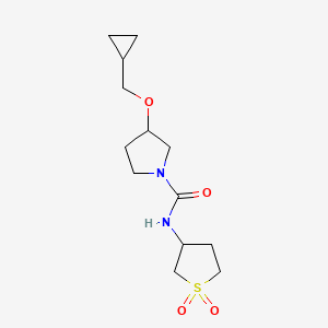 3-(cyclopropylmethoxy)-N-(1,1-dioxidotetrahydrothiophen-3-yl)pyrrolidine-1-carboxamide