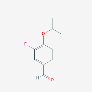 molecular formula C10H11FO2 B2886035 3-Fluoro-4-isopropoxybenzaldehyde CAS No. 1021231-72-0